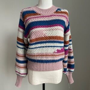 Z Supply Colorful Striped Sweater